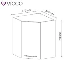 VICCO Eckhängeschrank 57 Cm Weiß Küchenzeile Unterschrank Fame 8 VICCO Eckhängeschrank 57 Cm Weiß Küchenzeile Unterschrank Fame -OUTSUNNY Verkäufe 8600343700 33529 prod 003