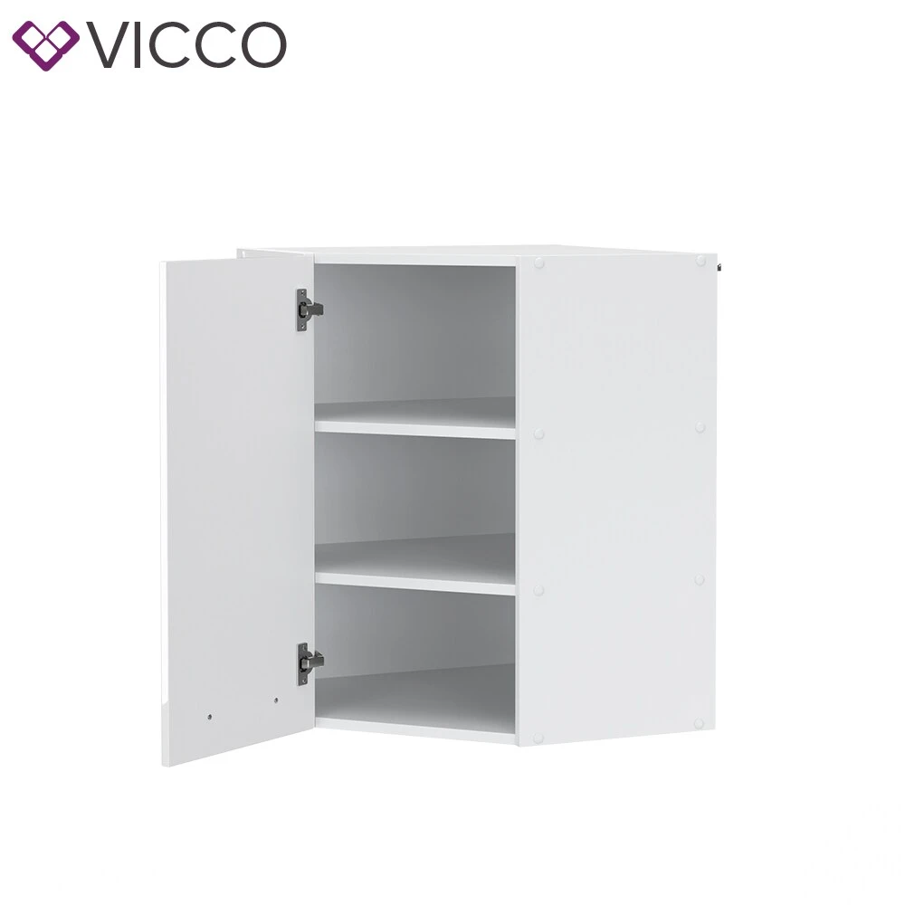 VICCO Eckhängeschrank 57 Cm Weiß Küchenzeile Unterschrank Fame 4 VICCO Eckhängeschrank 57 Cm Weiß Küchenzeile Unterschrank Fame – Bild 4