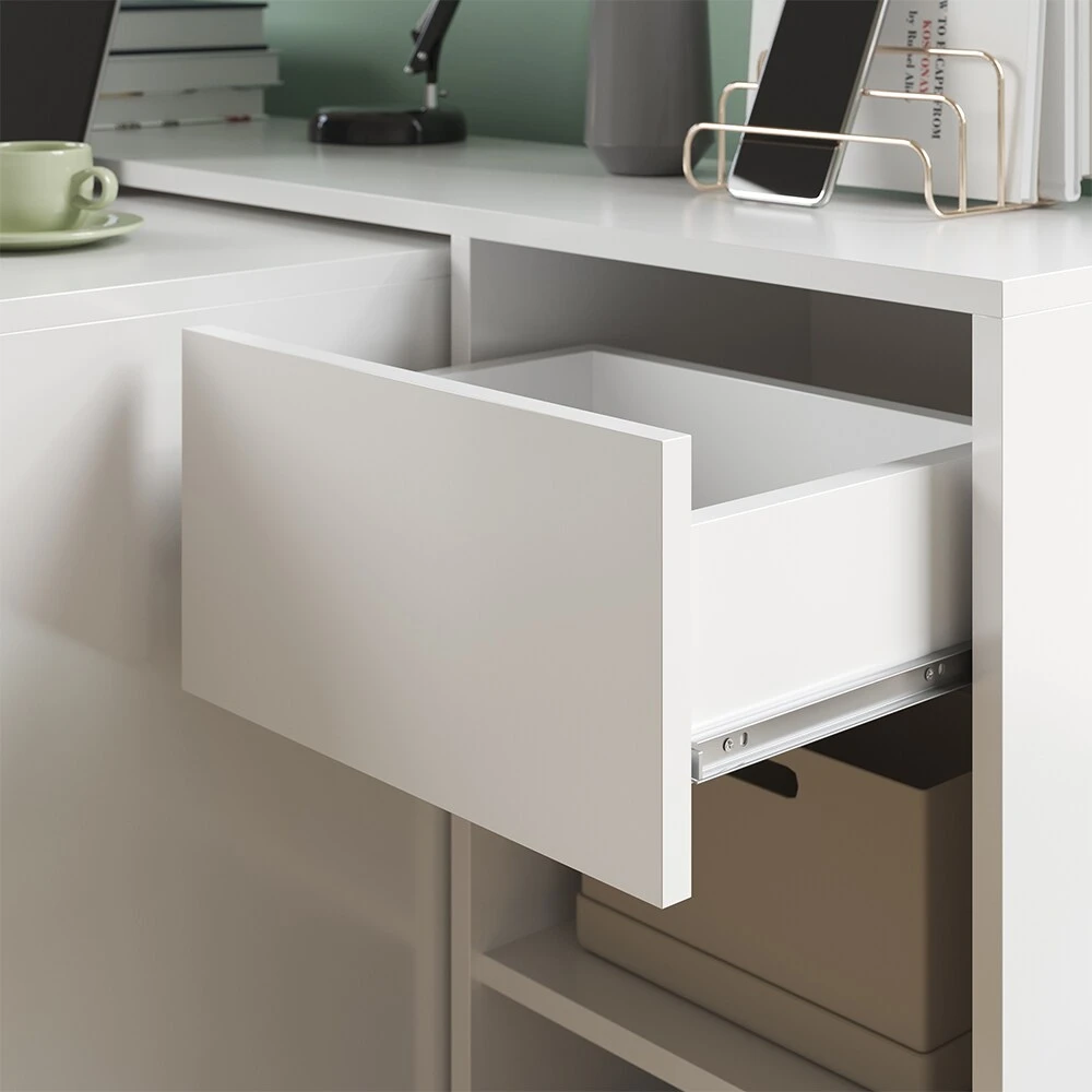 Vicco Schreibtisch Ben Weiß Computertisch Ausziehbar Arbeitstisch Bürotisch 5 Vicco Schreibtisch Ben Weiß Computertisch Ausziehbar Arbeitstisch Bürotisch – Bild 5