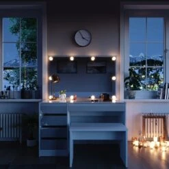 Vicco Schminktisch Sherry Weiß Mit LED-Beleuchtung Spiegel Sitzbank Frisiertisch -OUTSUNNY Verkäufe 8600343700 33952 prod 004