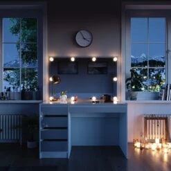 Vicco Schminktisch Sherry Weiß Mit LED-Beleuchtung Spiegel Frisiertisch Kommode -OUTSUNNY Verkäufe 8600343700 33955 prod 004