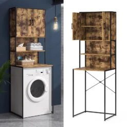 Vicco Waschmaschinenschrank Badschrank Hochschrank Fyrk Waschmaschinenregal