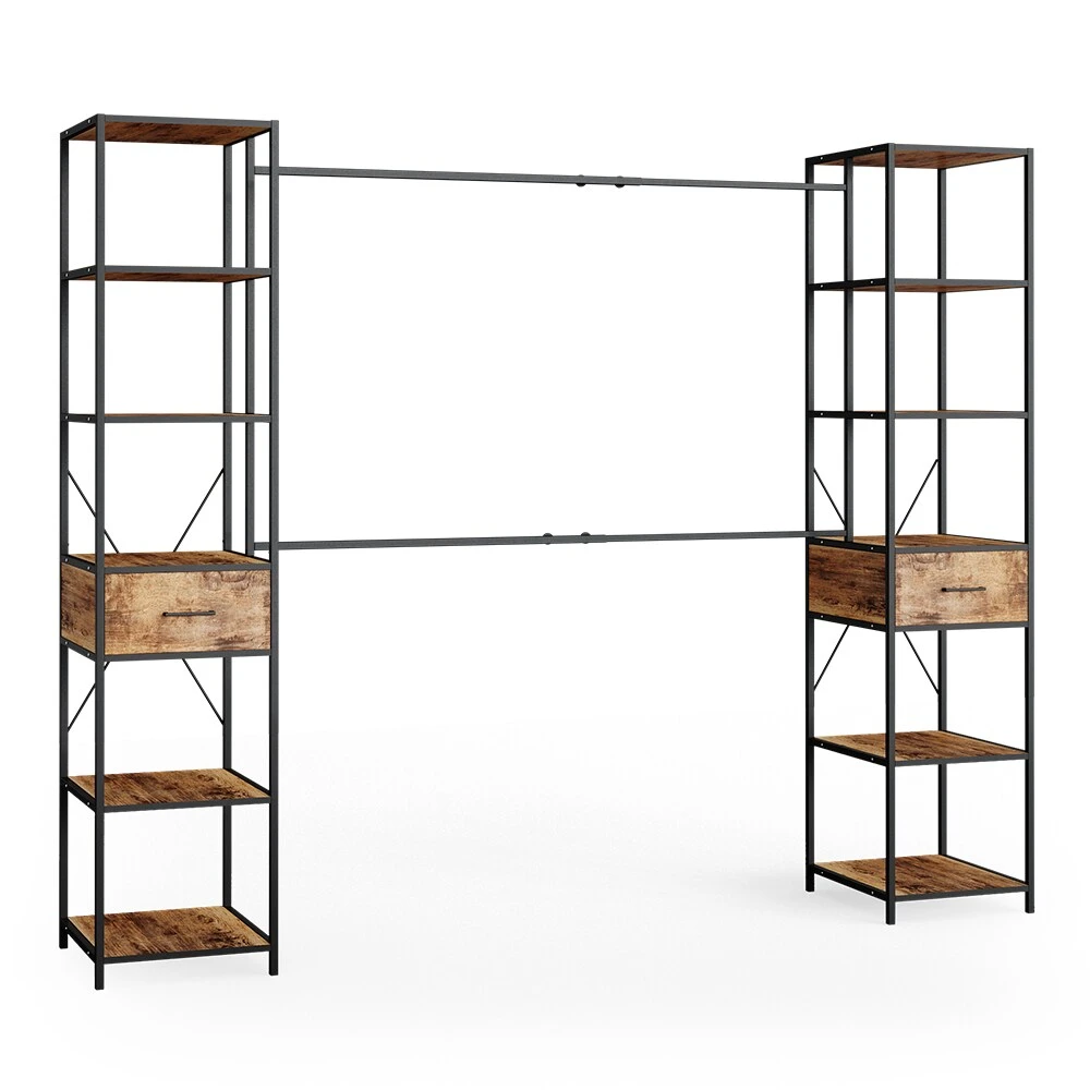 Vicco Kleiderschrank Dielenschrank Fyrk Ausziehbar Offener Schlafzimmerschrank 2 Vicco Kleiderschrank Dielenschrank Fyrk Ausziehbar Offener Schlafzimmerschrank – Bild 2