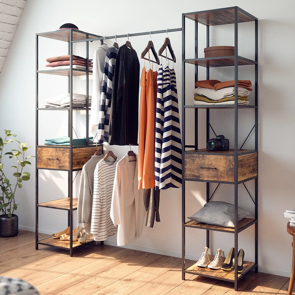 Vicco Kleiderschrank Dielenschrank Fyrk Ausziehbar Offener Schlafzimmerschrank 5 Vicco Kleiderschrank Dielenschrank Fyrk Ausziehbar Offener Schlafzimmerschrank – Bild 5