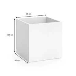 Vicco Blumenkasten Ruben Weiß 40x40cm Sitzhocker Blumen Übertopf Blumenkübel -OUTSUNNY Verkäufe 8600343700 34273 prod 003