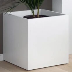 Vicco Blumenkasten Ruben Weiß 40x40cm Sitzhocker Blumen Übertopf Blumenkübel -OUTSUNNY Verkäufe 8600343700 34273 prod 005