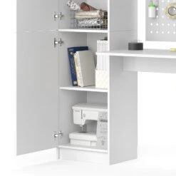 Vicco Arbeitstisch Schreibtisch Schminktisch Tessa Weiß Basteltisch Mit Schrank -OUTSUNNY Verkäufe 8600343700 34423 prod 006