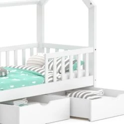 VitaliSpa Kinderbett Hausbett Spielbett Wiki 70x140 Inkl Lattenrost 2 Schubladen -OUTSUNNY Verkäufe 8600343700 34527 prod 006