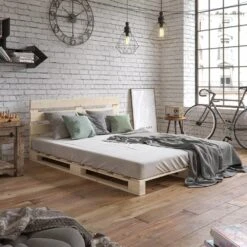 VitaliSpa Palettenbett Holzbett Palettenmöbel 140x200cm Kopfteil + Matratze H3 9 VitaliSpa Palettenbett Holzbett Palettenmöbel 140x200cm Kopfteil + Matratze H3 -OUTSUNNY Verkäufe 8600343700 34579 prod 004