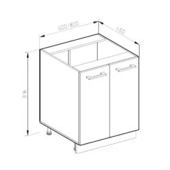 VICCO Küchenschrank Unterschrank 60 Cm R-Line Anthrazit 7 VICCO Küchenschrank Unterschrank 60 Cm R-Line Anthrazit -OUTSUNNY Verkäufe 8600343700 34904 prod 003