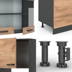 VICCO KÜCHE R-LINE 300 CM KÜCHENZEILE KÜCHENBLOCK EINBAUKÜCHE ANTHRAZIT EICHE 10 VICCO KÜCHE R-LINE 300 CM KÜCHENZEILE KÜCHENBLOCK EINBAUKÜCHE ANTHRAZIT EICHE -OUTSUNNY Verkäufe 8600343700 34937 prod 005