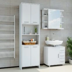 Vicco Badschrank Badregal Hochschrank Maris Weiß Aufbewahrungsschrank Badezimmer 9 Vicco Badschrank Badregal Hochschrank Maris Weiß Aufbewahrungsschrank Badezimmer -OUTSUNNY Verkäufe 8600343700 35082 prod 004