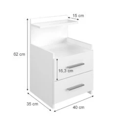 Vicco Nachttisch Beistelltisch Nachtschrank Alpin Weiß Nachtkommode 2 Schubladen 8 Vicco Nachttisch Beistelltisch Nachtschrank Alpin Weiß Nachtkommode 2 Schubladen -OUTSUNNY Verkäufe 8600343700 36078 prod 003