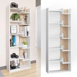 Vicco Bücherregal Raumteiler Standregal Fico Sonoma 6 Etagen Wandregal Hochregal