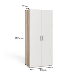 Vicco Aktenschrank Mehrzweckschrank Büroschrank Ingo Weiß-Sonoma 2 Türen Fächer -OUTSUNNY Verkäufe 8600343700 36814 prod 003