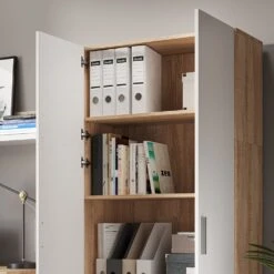 Vicco Aktenschrank Mehrzweckschrank Büroschrank Ingo Weiß-Sonoma 2 Türen Fächer -OUTSUNNY Verkäufe 8600343700 36814 prod 005