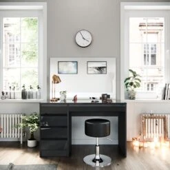 VICCO Schminktisch Sherry Anthrazit Hochglanz Frisiertisch Spiegel Hocker -OUTSUNNY Verkäufe 8600343700 36886 prod 004