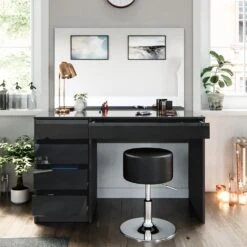 VICCO Schminktisch Sherry Anthrazit Hochglanz Frisiertisch Spiegel Hocker -OUTSUNNY Verkäufe 8600343700 36886 prod 005