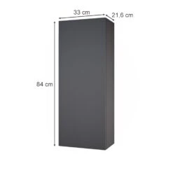 Vicco Hängeschrank Badschrank Badezimmerschrank Gloria Anthrazit/Sonoma Tür 3 Fächer -OUTSUNNY Verkäufe 8600343700 36976 prod 003