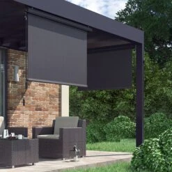 OK-Living Senkrechtmarkise Sonnenschutzrollo Seitenmarkise Anthrazit 250x160 Cm 9 OK-Living Senkrechtmarkise Sonnenschutzrollo Seitenmarkise Anthrazit 250x160 Cm -OUTSUNNY Verkäufe 8600343700 37133 prod 004