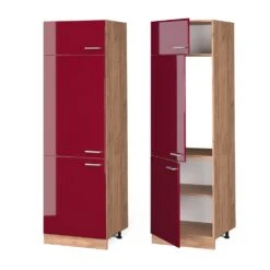 Vicco Kühlumbauschrank Küchenschrank Küchenzeile R-Line 60 Cm Goldkraft Bordeaux -OUTSUNNY Verkäufe 8600343700 37148 prod 005