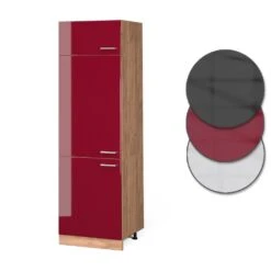 Vicco Kühlumbauschrank Küchenschrank Küchenzeile R-Line 60 Cm Goldkraft Bordeaux -OUTSUNNY Verkäufe 8600343700 37148 prod 006