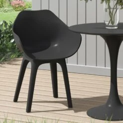 OK-Living Gartenstuhl Terrassenstuhl Balkonstuhl Ghibli Schwarz Schalensitz Set 10 OK-Living Gartenstuhl Terrassenstuhl Balkonstuhl Ghibli Schwarz Schalensitz Set -OUTSUNNY Verkäufe 8600343700 37256 prod 005