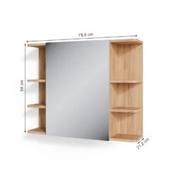 Vicco Spiegelschrank Badspiegel Wandspiegel Fynn Eiche Grün Spiegel Badmöbel -OUTSUNNY Verkäufe 8600343700 37276 prod 003