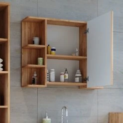 Vicco Spiegelschrank Badspiegel Wandspiegel Fynn Eiche Grün Spiegel Badmöbel -OUTSUNNY Verkäufe 8600343700 37276 prod 005