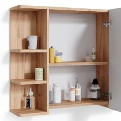 Vicco Spiegelschrank Badspiegel Wandspiegel Fynn Eiche Grün Spiegel Badmöbel -OUTSUNNY Verkäufe 8600343700 37276 prod 006