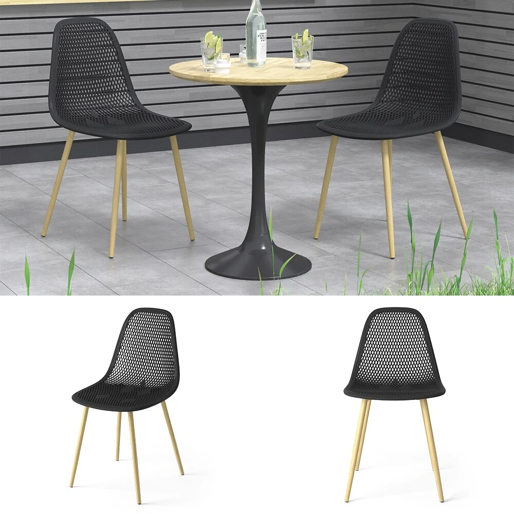 OK-Living Gartenstuhl Terrassenstuhl Balkonstuhl Joko Schwarz Sitzschale Stuhl 1 OK-Living Gartenstuhl Terrassenstuhl Balkonstuhl Joko Schwarz Sitzschale Stuhl