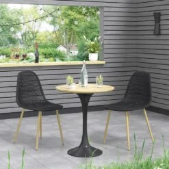 OK-Living Gartenstuhl Terrassenstuhl Balkonstuhl Joko Schwarz Sitzschale Stuhl 9 OK-Living Gartenstuhl Terrassenstuhl Balkonstuhl Joko Schwarz Sitzschale Stuhl -OUTSUNNY Verkäufe 8600343700 37536 prod 004