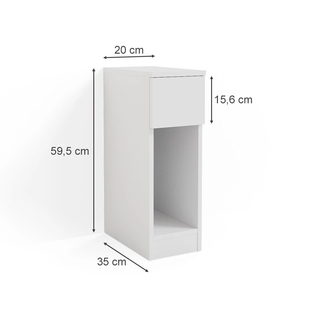 Vicco Nachtschrank Nachttisch Beistelltisch Enton Weiß Kommode Schublade Ablage 3 Vicco Nachtschrank Nachttisch Beistelltisch Enton Weiß Kommode Schublade Ablage – Bild 3