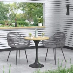 OK-Living Gartenstuhl Terrassenstuhl Balkonstuhl Jakob Grau Sitzschale Stuhl 9 OK-Living Gartenstuhl Terrassenstuhl Balkonstuhl Jakob Grau Sitzschale Stuhl -OUTSUNNY Verkäufe 8600343700 37567 prod 004