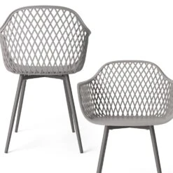 OK-Living Gartenstuhl Terrassenstuhl Balkonstuhl Jakob Grau Sitzschale Stuhl 11 OK-Living Gartenstuhl Terrassenstuhl Balkonstuhl Jakob Grau Sitzschale Stuhl -OUTSUNNY Verkäufe 8600343700 37567 prod 006