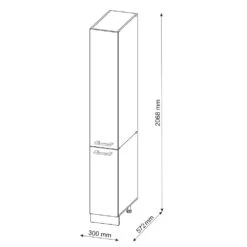 Vicco Apothekerhochschrank Küchenschrank Küchenzeile R-Line Landhaus 30 Cm Weiß -OUTSUNNY Verkäufe 8600343700 37812 prod 003