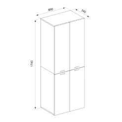 Vicco Kleiderschrank Schlafzimmerschrank Wäscheschrank Olaf Weiß Wäschekorb -OUTSUNNY Verkäufe 8600343700 37862 prod 003