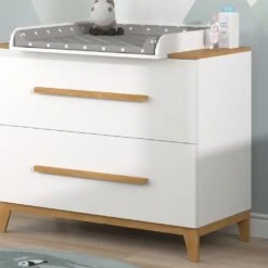 VitaliSpa Wickelkommode Wickeltisch Wickelschrank Malia Weiß Eiche Modern 108x90 Cm Kinderzimmer Möbel Babymöbel Wickelaufsatz Wickelauflage Schublade Wickelkombi -OUTSUNNY Verkäufe 8600343700 38154 prod 005