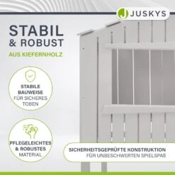 Juskys Kinderbett Baumhaus 90x200 Cm Weiß Mit Rutsche, Dach & Lattenrost – Hausbett Für Kinder 8 Juskys Kinderbett Baumhaus 90x200 Cm Weiß Mit Rutsche, Dach & Lattenrost – Hausbett Für Kinder -OUTSUNNY Verkäufe 8600348200 19028 prod 003