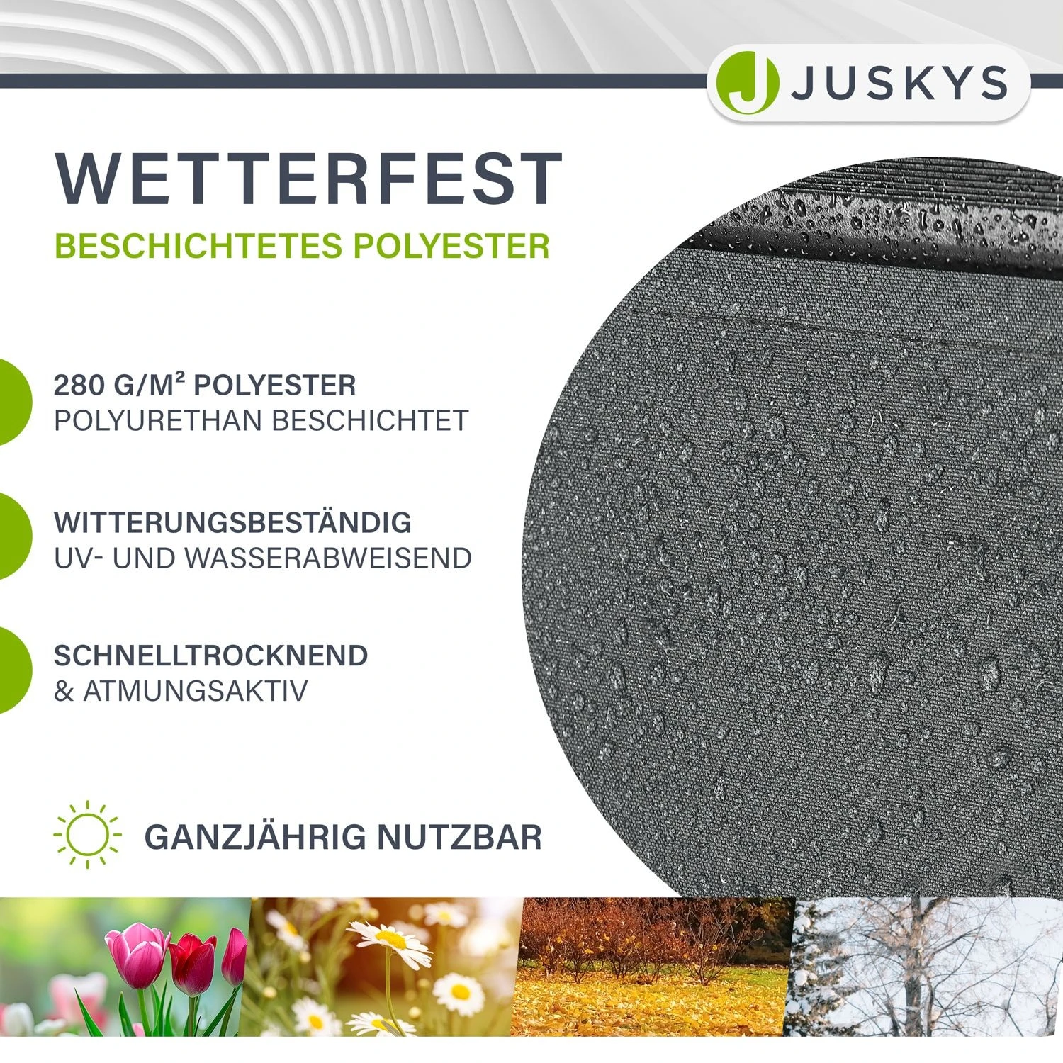 Juskys Markise 250 X 200 Cm Für Terrasse & Balkon - Mit Kurbel & Halterung - Gelenkarmmarkise Grau 6 Juskys Markise 250 X 200 Cm Für Terrasse & Balkon - Mit Kurbel & Halterung - Gelenkarmmarkise Grau – Bild 6