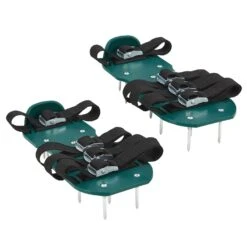 Juskys Rasenlüfter Schuhe Mit Stahlnadeln & Riemen - Rasen Lüften - Nagelschuhe In Universalgröße