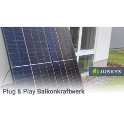 Juskys Balkonkraftwerk 600W Solaranlage Komplettset Photovoltaik Anlage Steckerfertig - Verkauf Nur An Endverbraucher -OUTSUNNY Verkäufe 8600348200 20837 prod 005