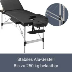 Juskys Massageliege 3 Zonen Klappbar – Aluminium Massagetisch Höhenverstellbar - 180x60 Cm Schwarz 8 Juskys Massageliege 3 Zonen Klappbar – Aluminium Massagetisch Höhenverstellbar - 180x60 Cm Schwarz -OUTSUNNY Verkäufe 8600348200 51479863 prod 003