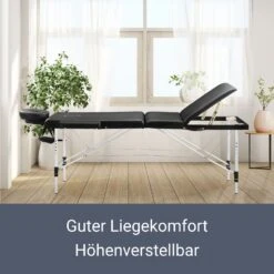 Juskys Massageliege 3 Zonen Klappbar – Aluminium Massagetisch Höhenverstellbar - 180x60 Cm Schwarz 9 Juskys Massageliege 3 Zonen Klappbar – Aluminium Massagetisch Höhenverstellbar - 180x60 Cm Schwarz -OUTSUNNY Verkäufe 8600348200 51479863 prod 004