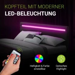 Juskys Polsterbett Paris 140 X 200 Cm Einzelbett In Dunkelgrau Mit Kaltschaummatratze -OUTSUNNY Verkäufe 8600348200 53810939 prod 004