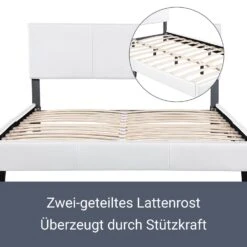 Juskys Polsterbett Bolonia 160 X 200 Cm Weiß Mit Kaltschaummatratze -OUTSUNNY Verkäufe 8600348200 53816389 prod 004