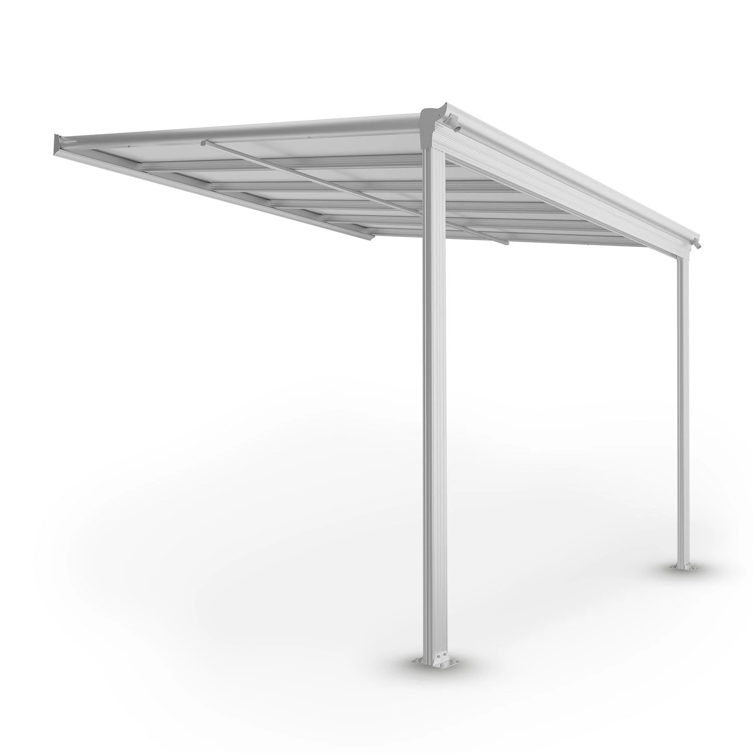 Juskys Terrassendach Borneo 3x3 M Aluminium Mit Doppelstegplatten Terrassenüberdachung Weiß 1 Juskys Terrassendach Borneo 3x3 M Aluminium Mit Doppelstegplatten Terrassenüberdachung Weiß