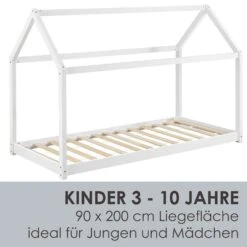Juskys Kinderbett Carlotta 90 X 200 Cm Matratze, Lattenrost& Dach | Holz | Hausbett In Weiß 9 Juskys Kinderbett Carlotta 90 X 200 Cm Matratze, Lattenrost& Dach | Holz | Hausbett In Weiß -OUTSUNNY Verkäufe 8600348200 71993601 prod 004