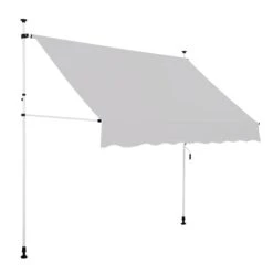 Strattore Klemmmarkise / Balkonmarkise Sonnenschutz 250 X 120 Cm - Grau -OUTSUNNY Verkäufe 8600348300 8045 prod 003