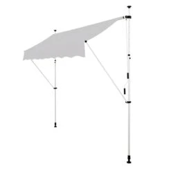 Strattore Klemmmarkise / Balkonmarkise Sonnenschutz 250 X 120 Cm - Grau -OUTSUNNY Verkäufe 8600348300 8045 prod 005